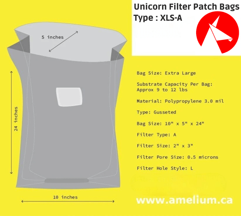 Mushroom Filter Patch Bags - Type XLS-A